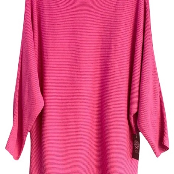 NWT Vince Camuto C3450245 Pink Sweater size Medium Oversized - Picture 8 of 8
